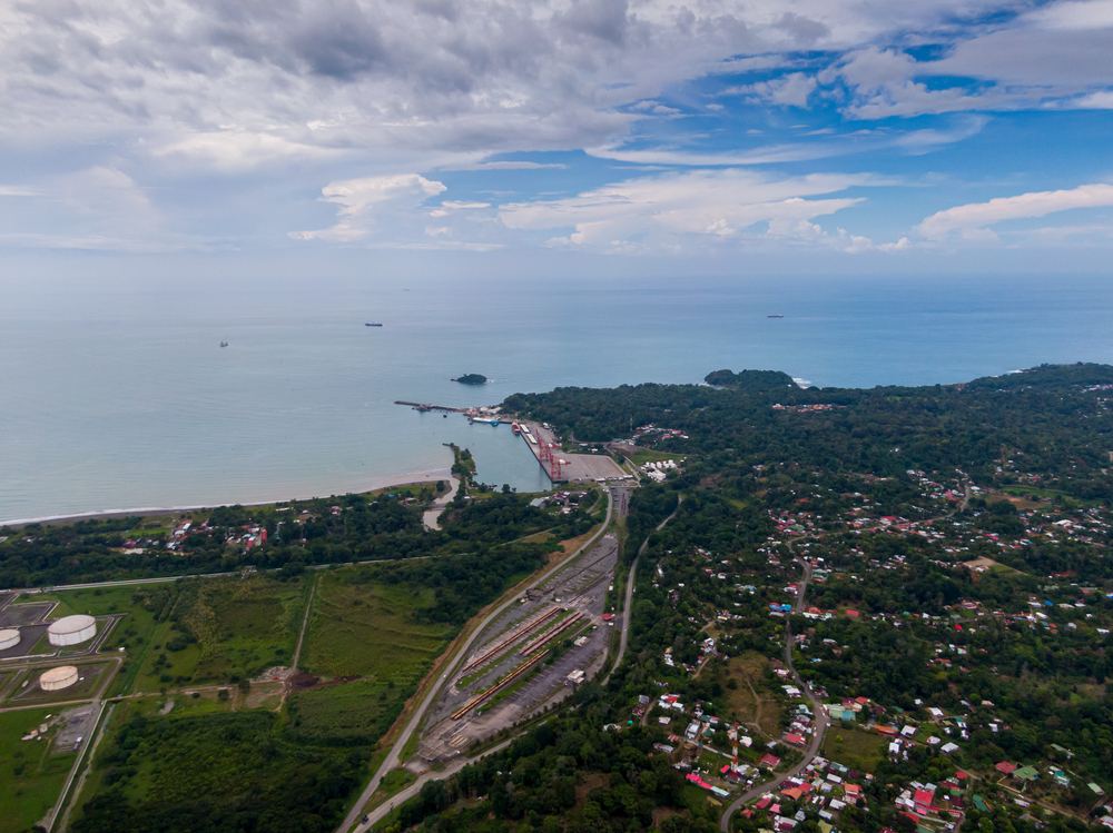 Limón / Moín Costa Rica Location Map