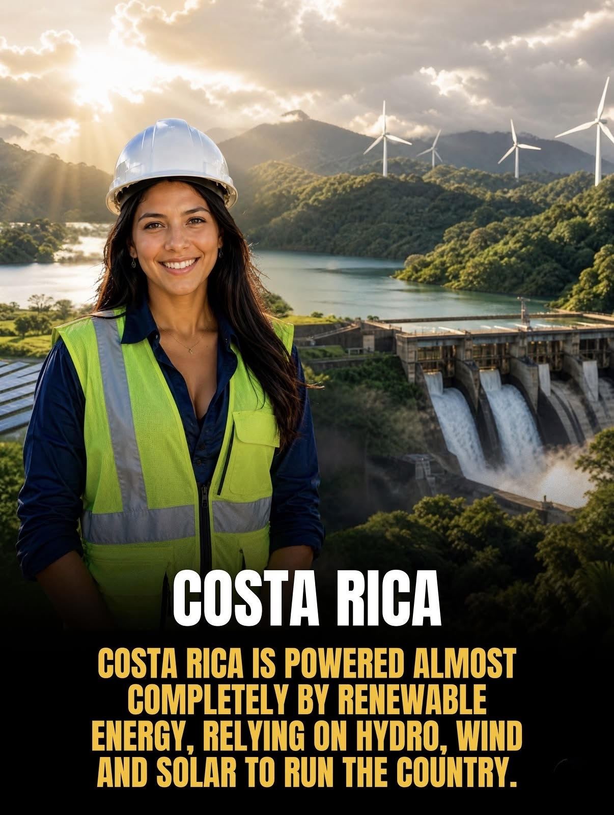 Costa Rica Renewable Energy — Hydroelectric and Wind Power, Powered Almost Completely by Renewable Energy